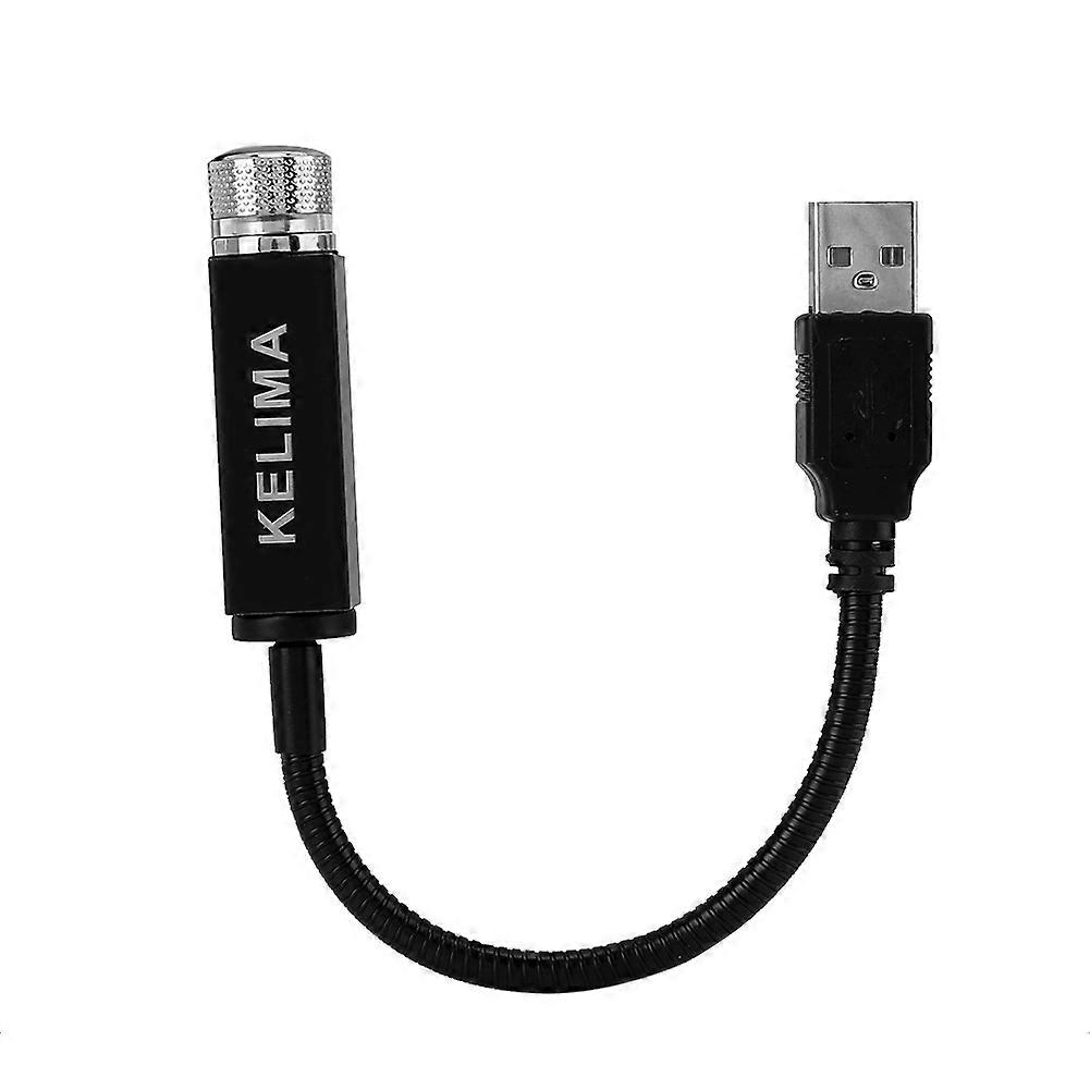 Mini USB LED Car Auto Atmosphere Projector Ceiling Star Red Light Lamp