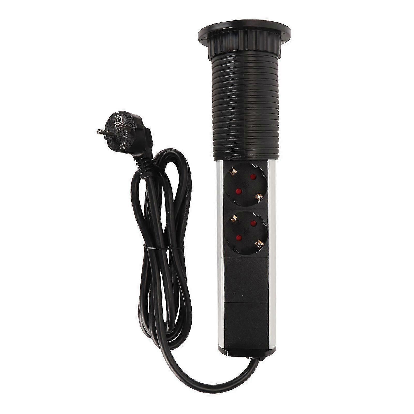 Pop Up Outlet for Countertop Retractable Recessed Pop Up Power Strip Socket for Kitchen Counter Conference Office