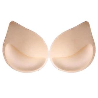 3D Push Up BH Pads Insatser Kvinnor Underkläder Liten Bröstlyft Andningsbar Svamp Vadderad Behå Foder Baddräkt Behå Insats