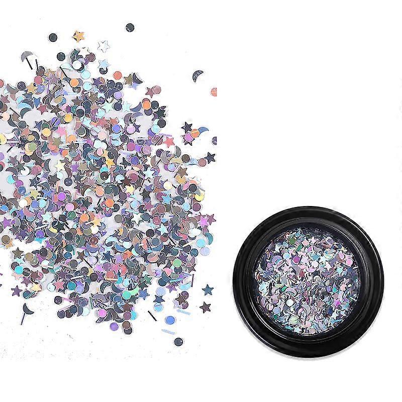 300ネイルアートスパンコールミニムーンスターミックス