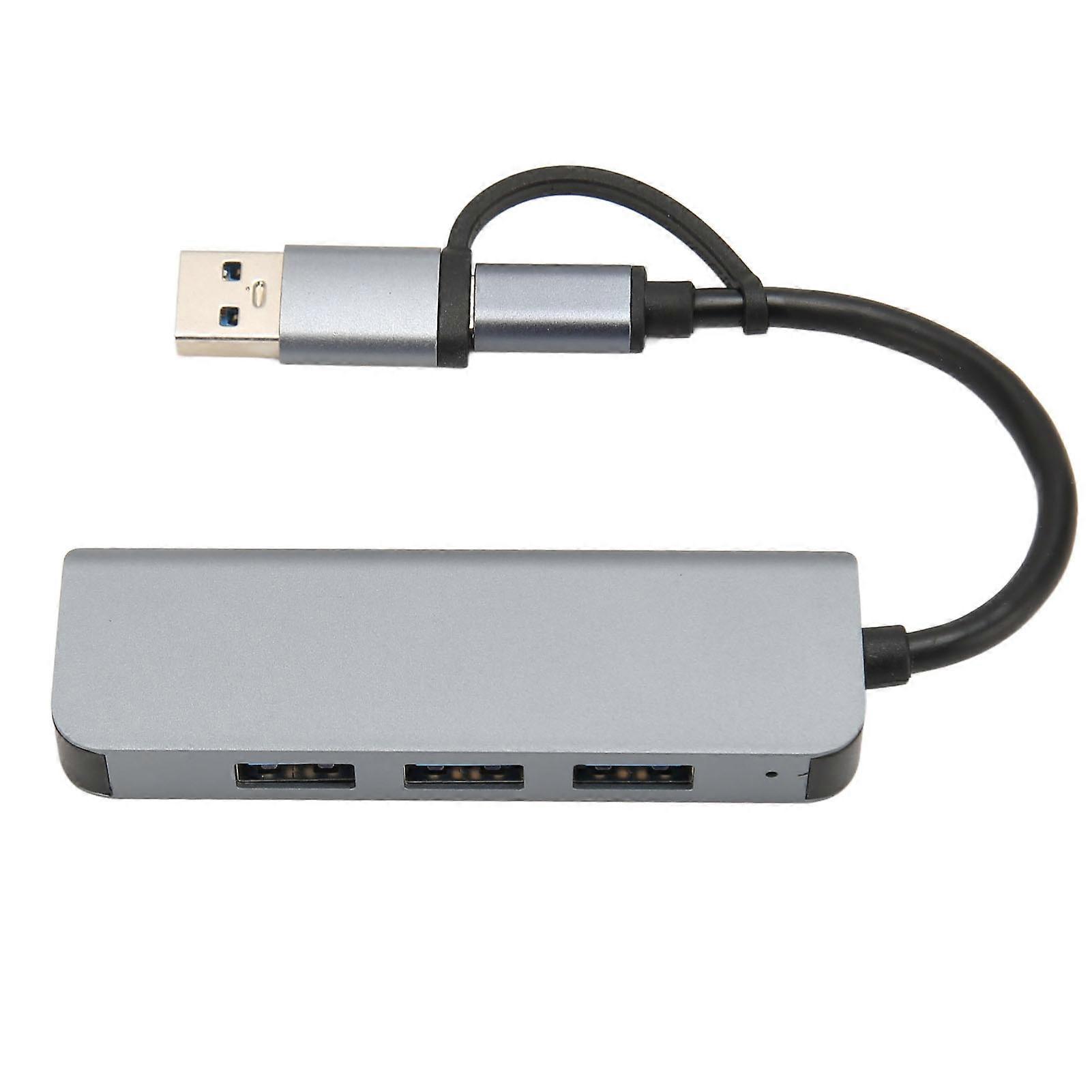 4 in 1 USB 3.0 Hub 5Gbps USB C to USB 3.0, USB Splitter, USB Hub Extender, USB 3.0 Flash Drive for Windows, Linux, Chrome OS