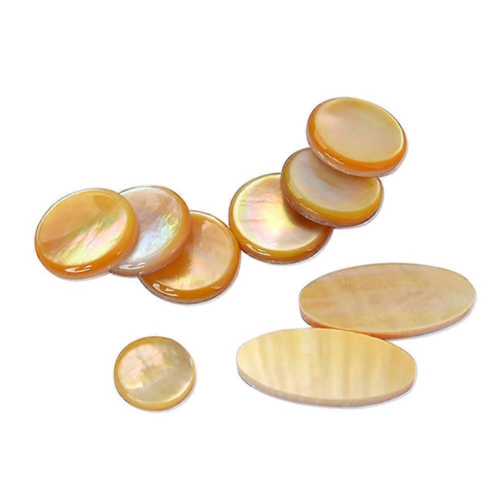 Saxophone Key Button Musical Instrument Maintenance Yellow Color 9Pcs/Set