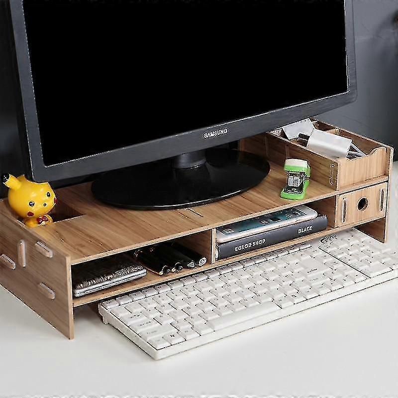 Multi-function Desktop Monitor and Laptop Stand Desk Holder