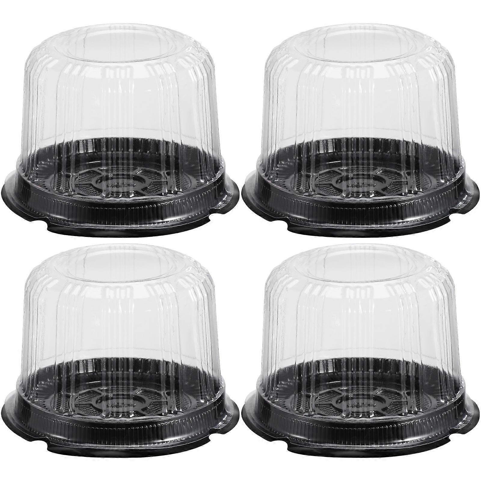 ケーキキーパークリアケーキボックス保護包装ベーキング用品丸型14.5x14.5x9cm食品安全10パック