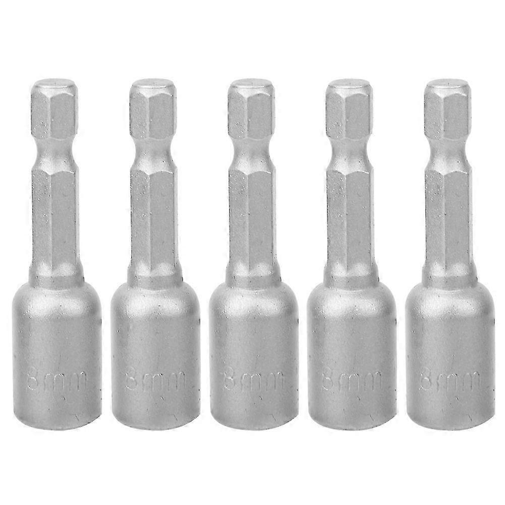 Magnetic Hex Socket Universal Black Surface Treated (5 Pcs 50mm Long 8mm Diameter)