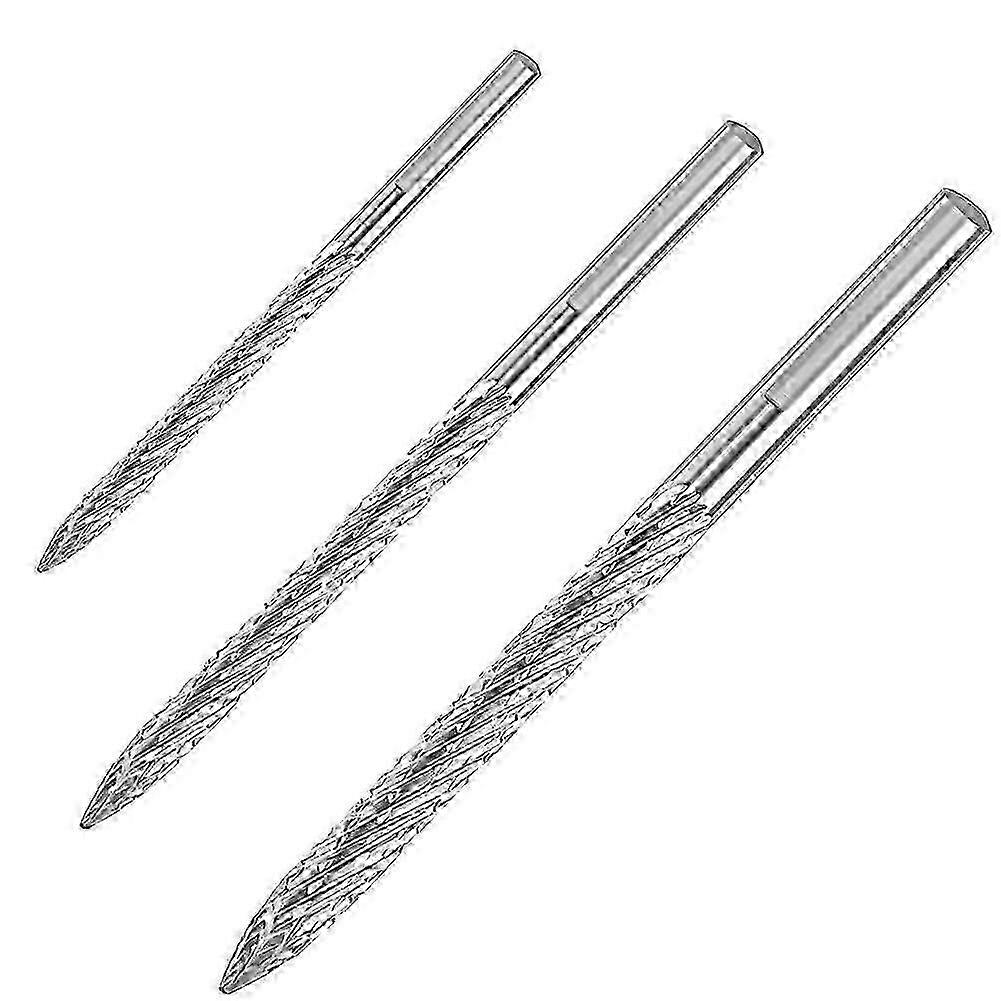 3 Pack Multi Size Tire Repair Carbide Burr Drill Bits for Patches and Plug Cutters
