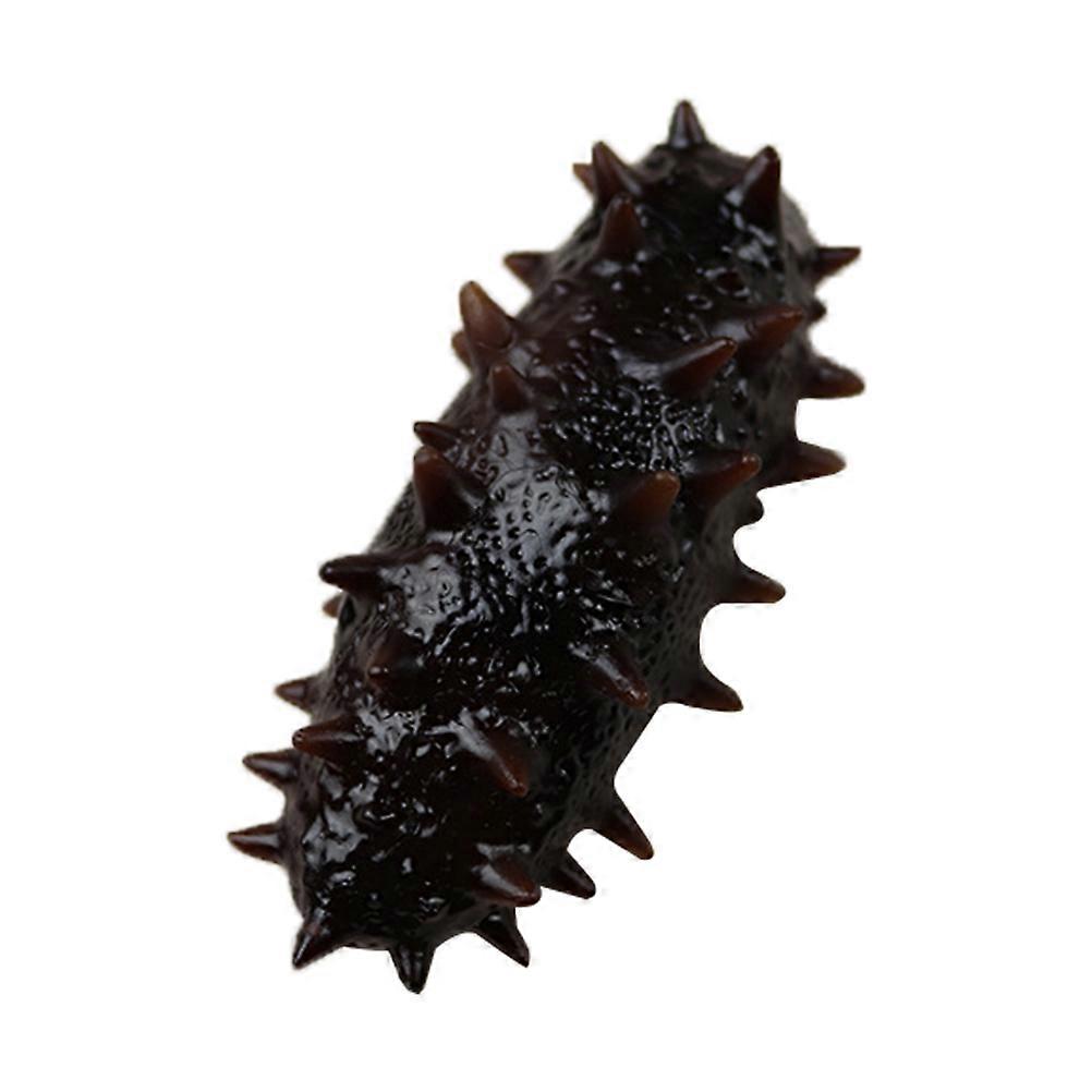 Fake Sea Cucumber Props Realistic Design For Photography Coffee Color 11x5x3CM Simulation Function Children present 1Pcs