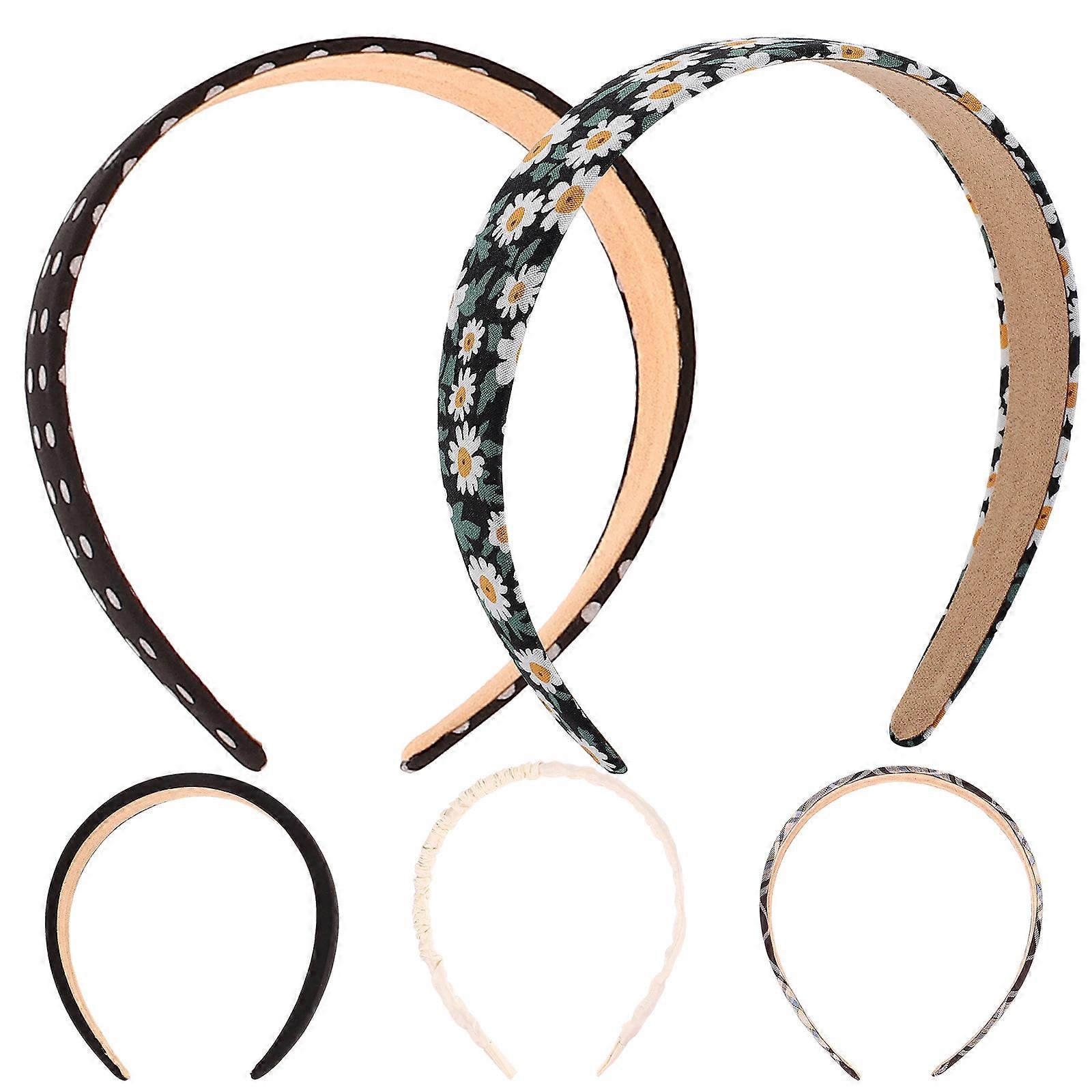 Here's a polished and professional product description based on your input:

   

**5 Pack Wide Pattern Headbands for Women and Teens – Lightweight