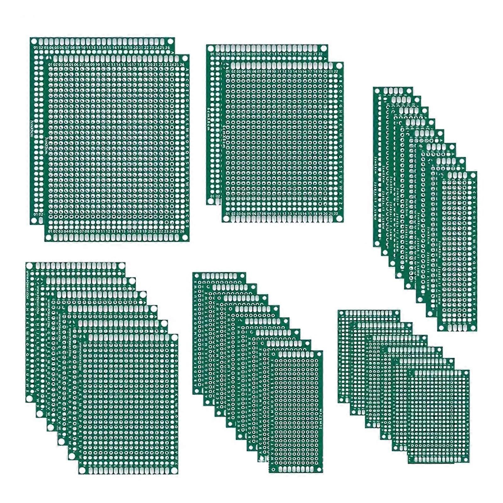 Double Sideds Fiberglass Prototyping Board with Pre Tinned Mounting Holes For Components and Sensorings