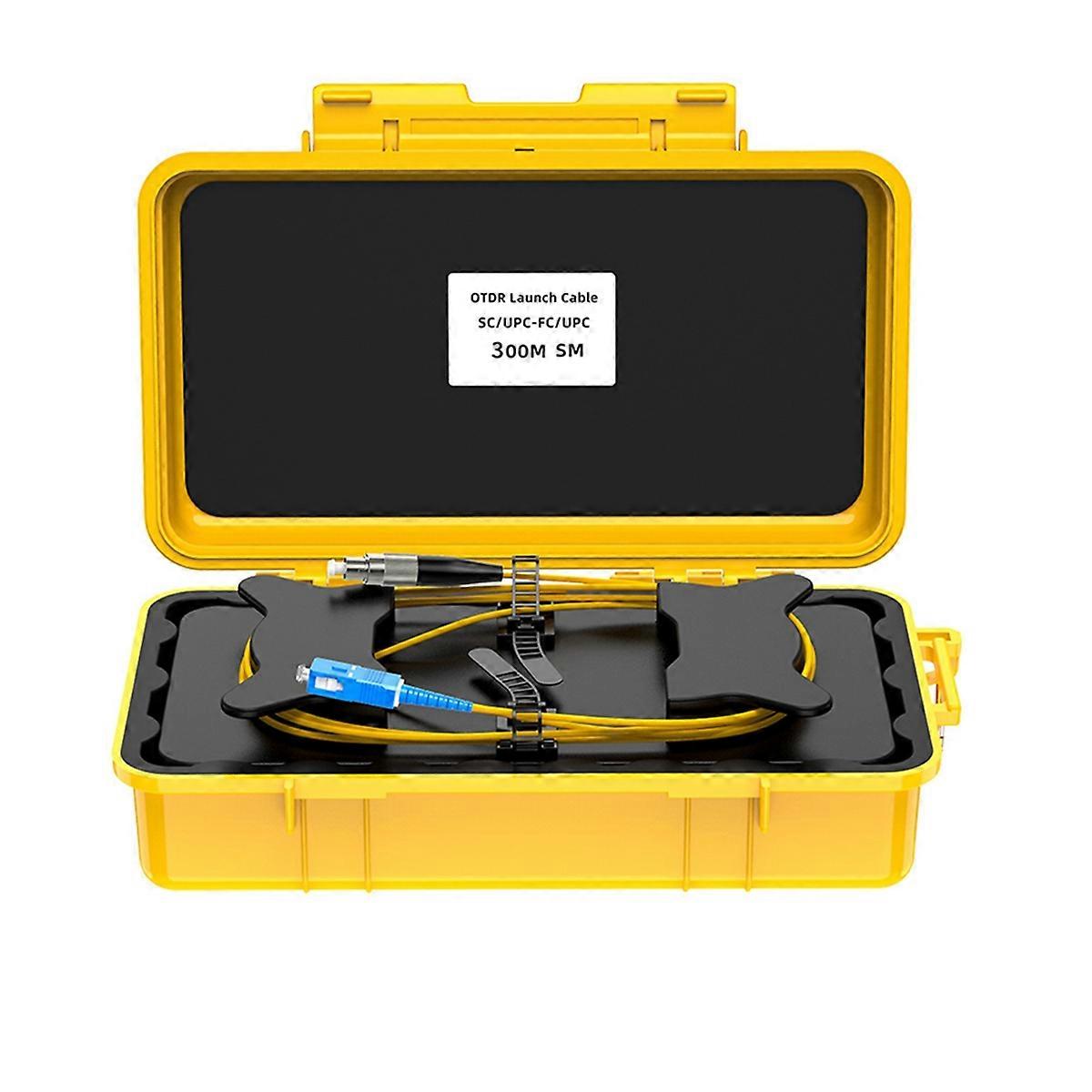 Fiber Optic OTDR Launch Cable Box Dead Spot Eliminator SC/UPC-FC/UPC
