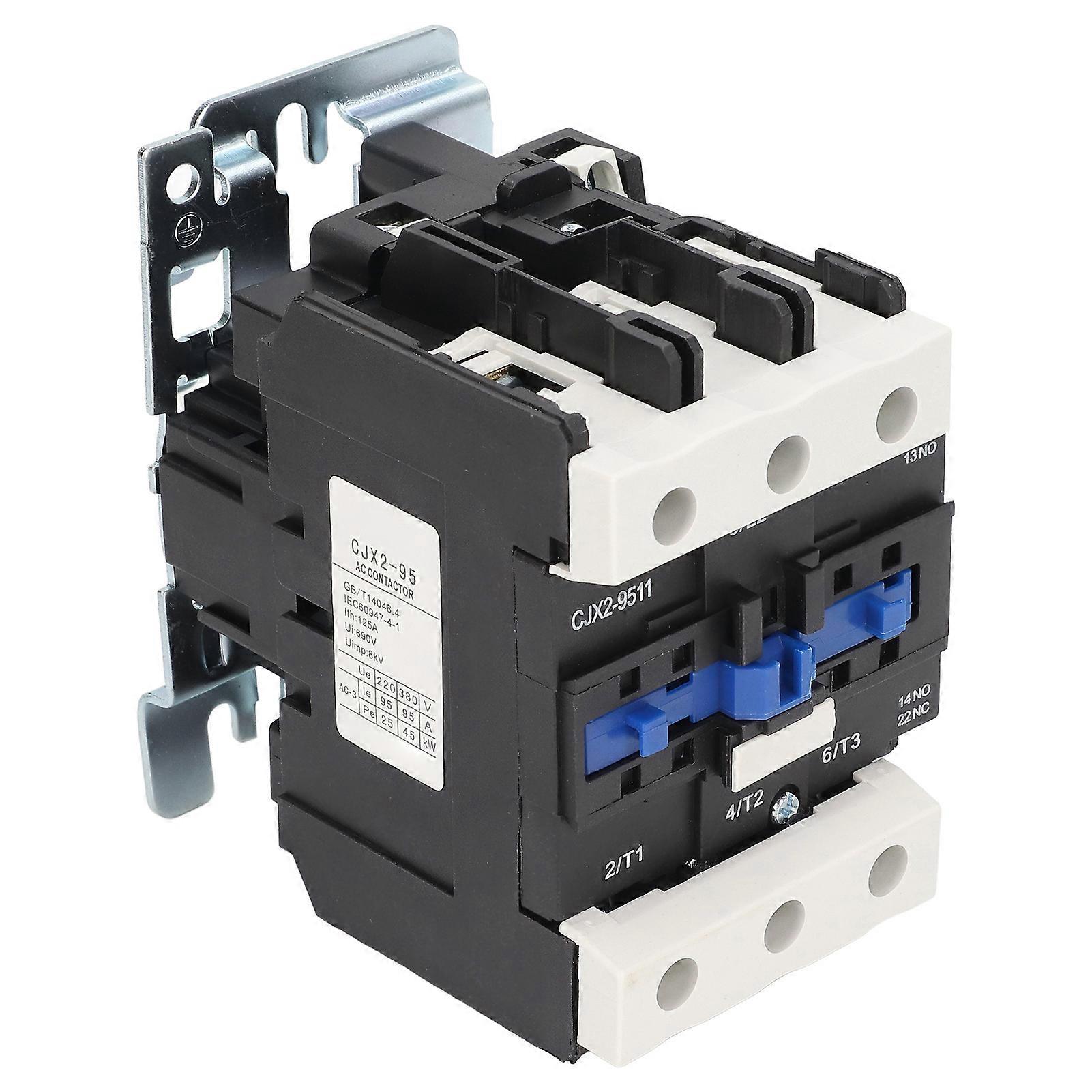 قواطع التيار المتردد الصناعية الموصلية الكهربائية القوية مع ABS مثبطات اللهب الإسكان AC220V 95A
