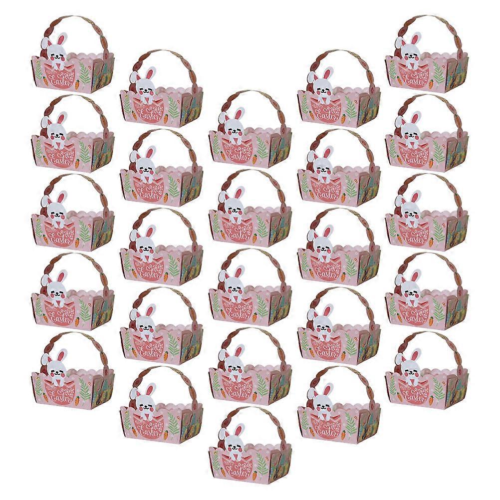 Candy Box Favors Paper Storage Box Handle Size 32.1X3.3CM 50Pack