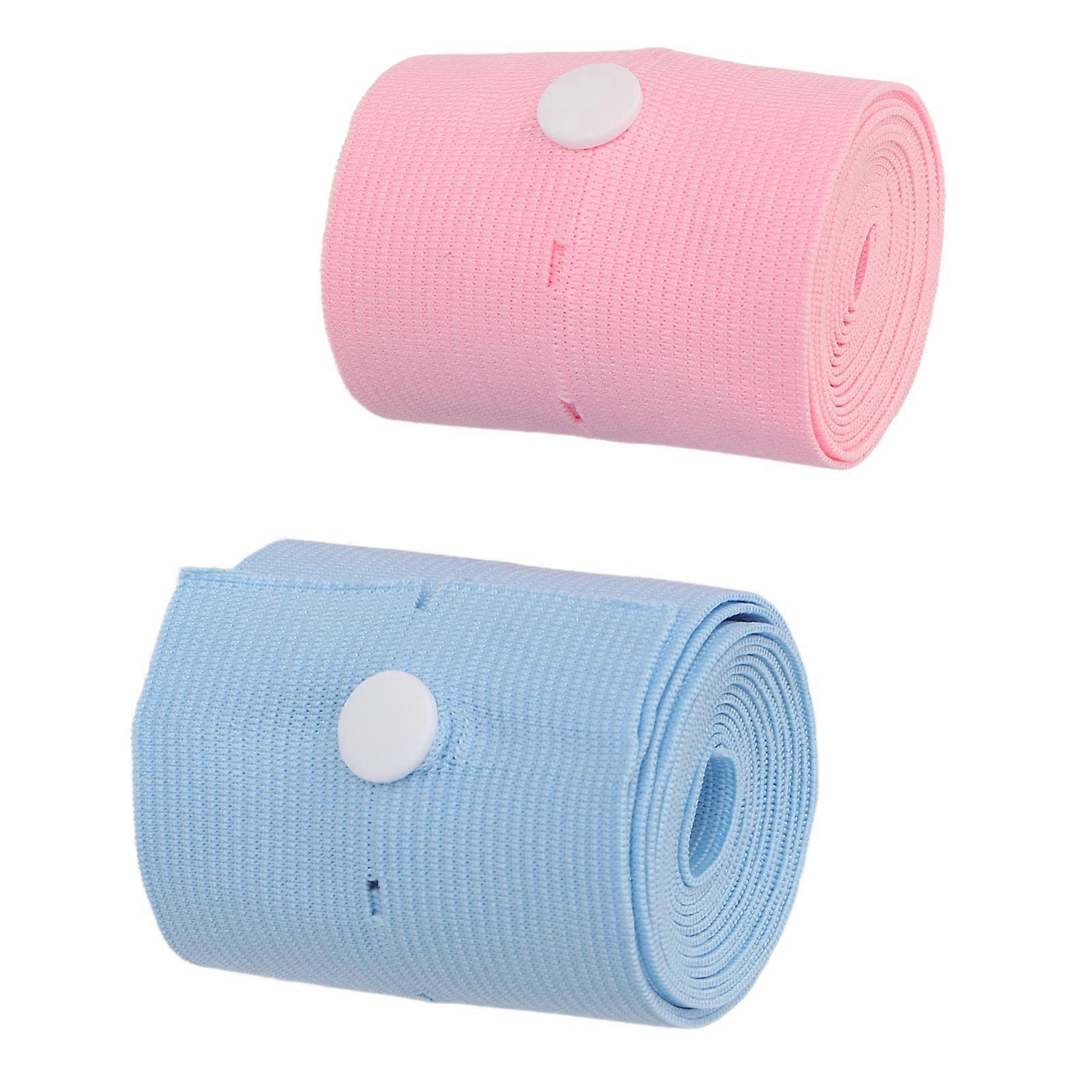 2Pcs Fetal Monitoring Belt Fetal Heart Monitoring Bandage Belt with Snaps Design for Pregnant Woman