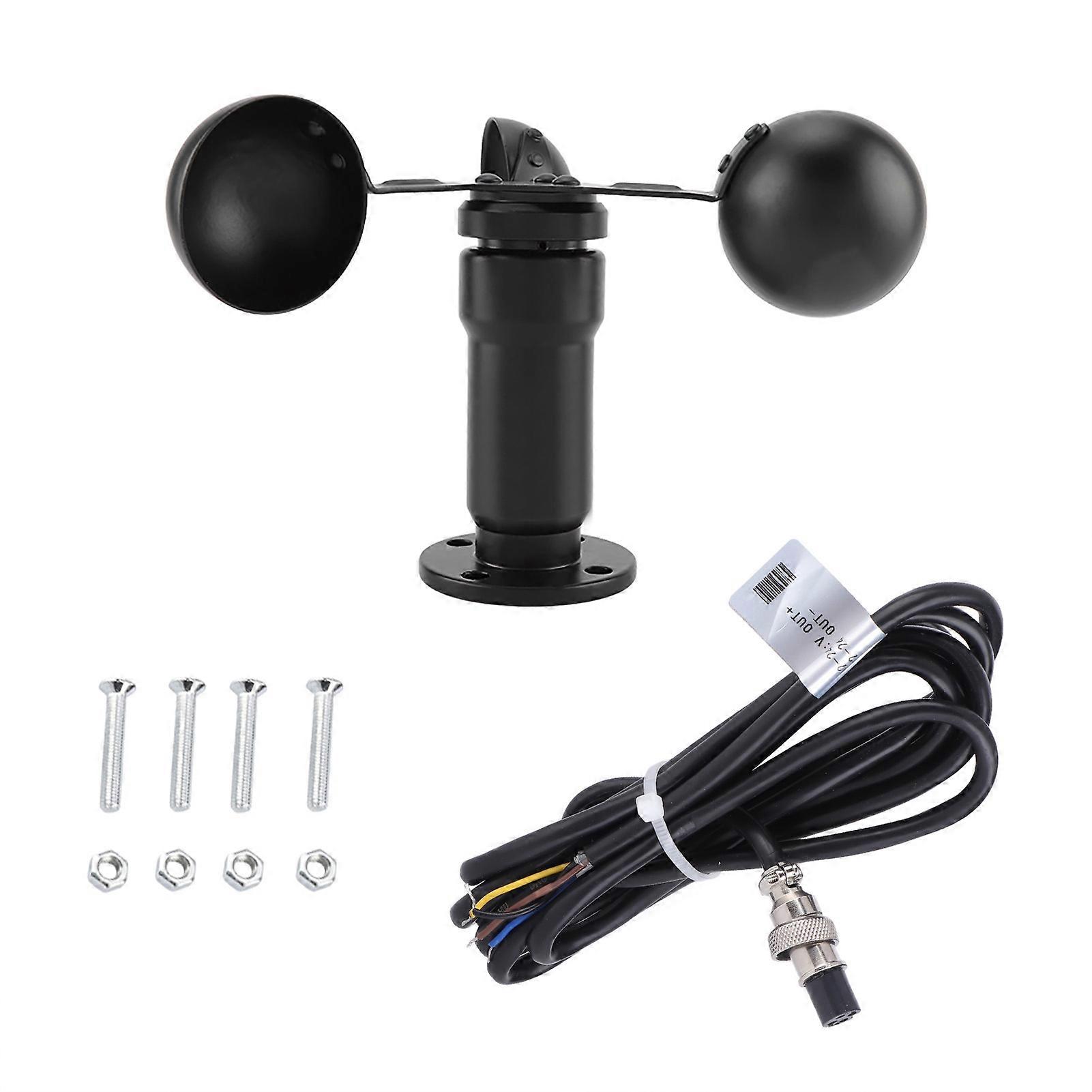 0‑5V Aluminum Alloy Wind Speed Sensor Anemometer Three Cups Wind Speed Detector