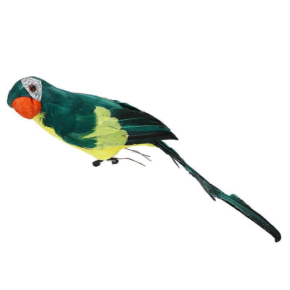 Beautiful Unique Simulation Parrot Decor Artificial Feather Bird Garden Landscape Decoration