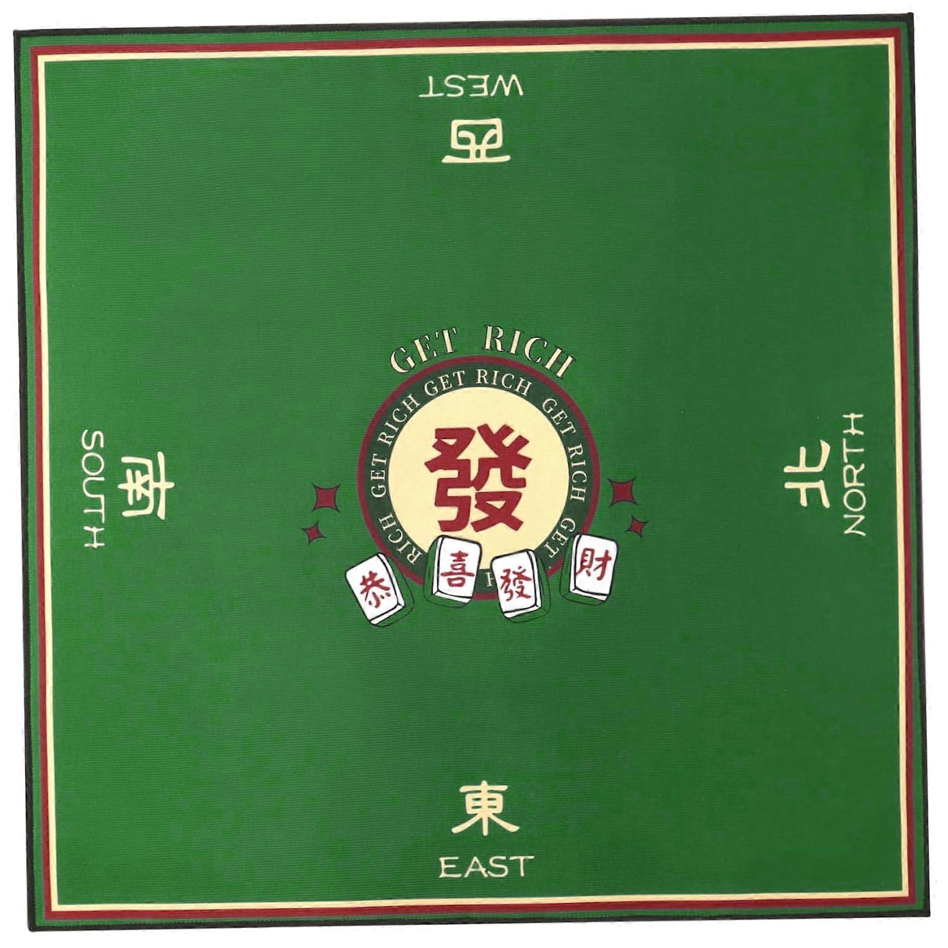 Mahjong Mat for Table, NonSlip Noise Reduction Cover, RollUp 32 x 32 cm