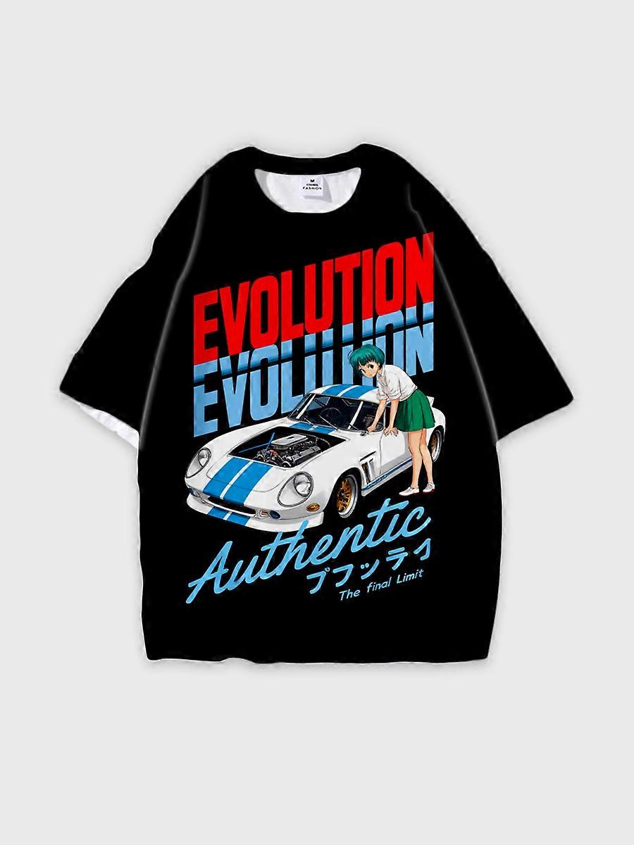 T-shirt round neck Pattern loose short sleeve JW1427