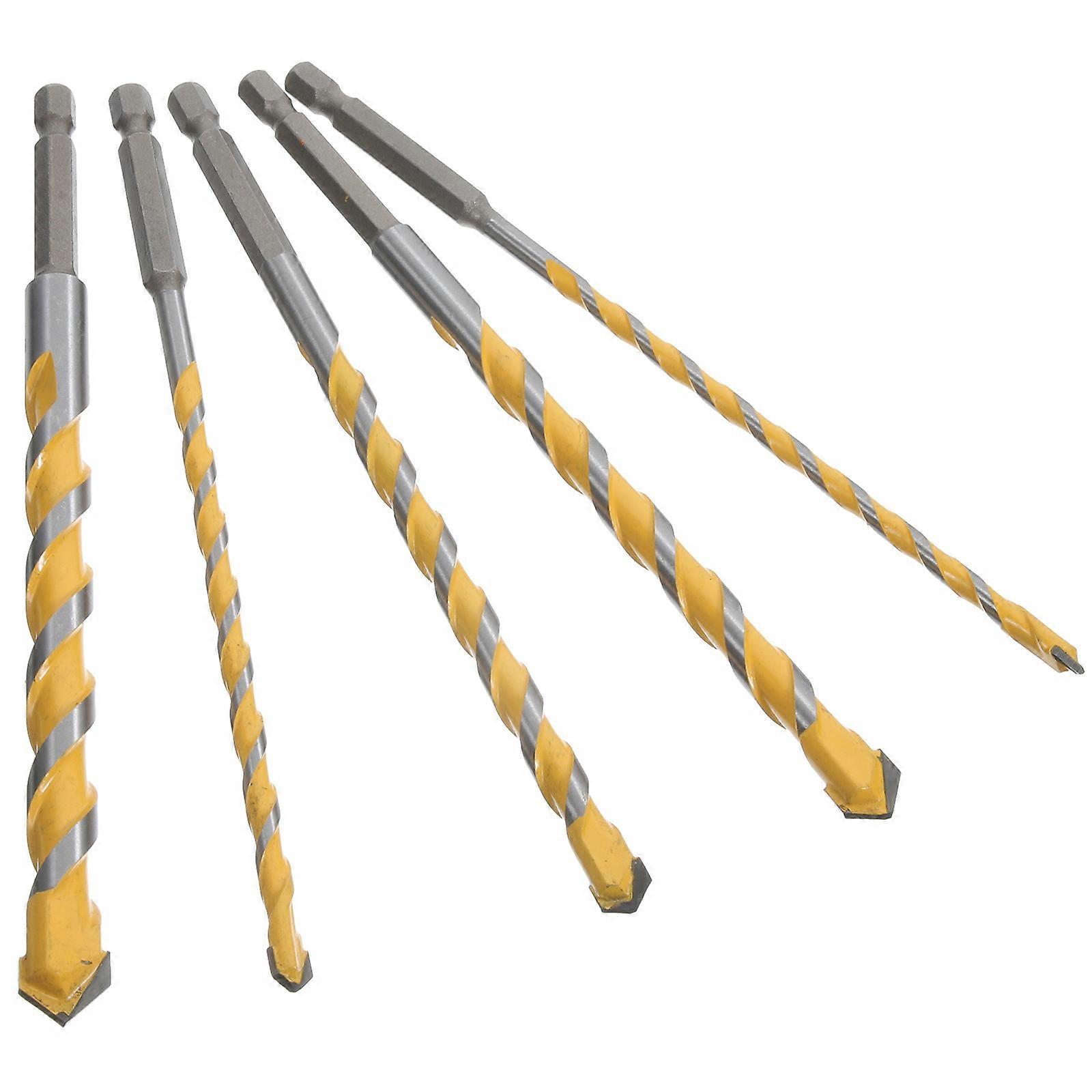 Drill Bit For Glass Ceramic Drilling Tile Drill Bits Kit 16x1cm 5Pcs