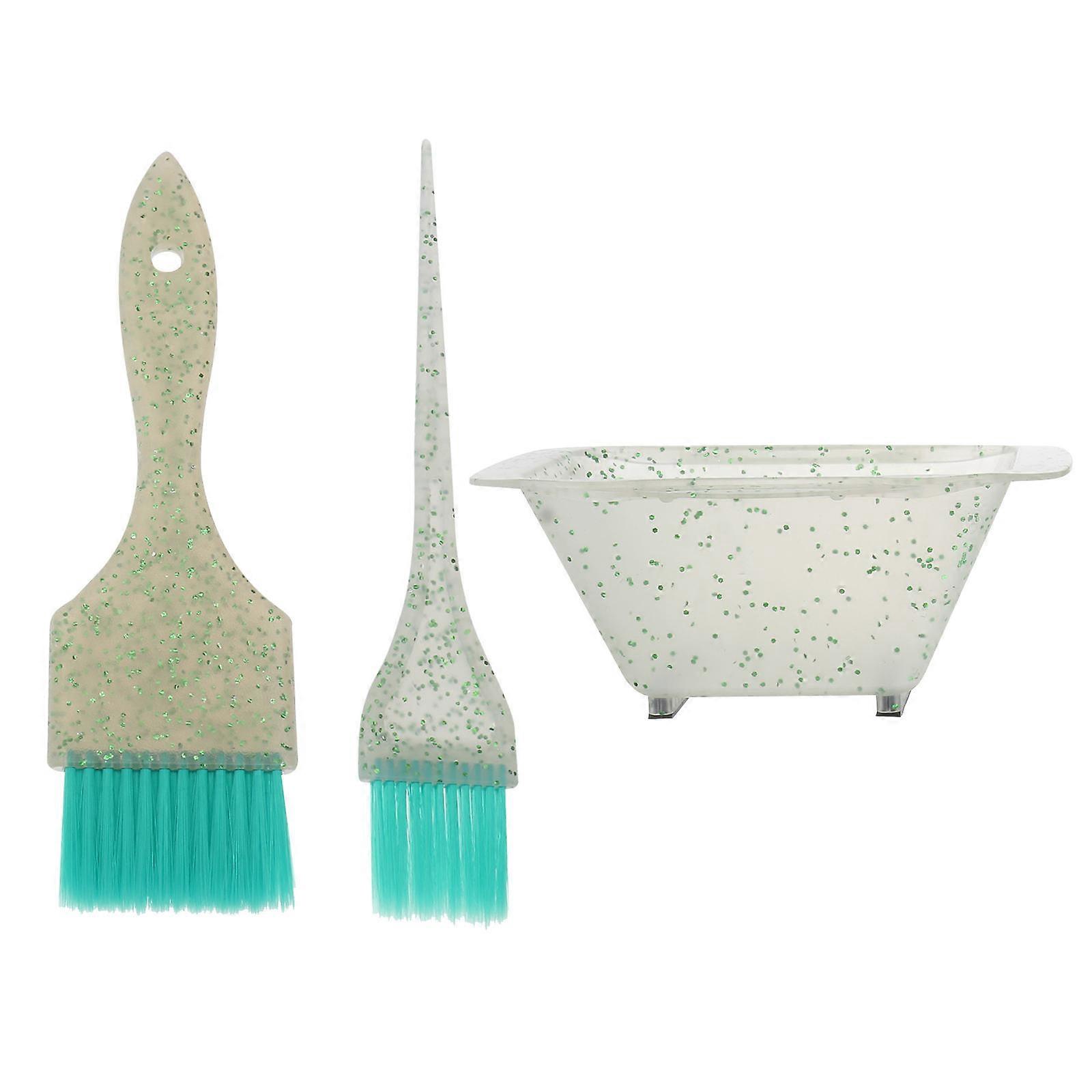 1 Set Hair Dye Color Bowl Kit with Coloring Brush and Mixing Bowl