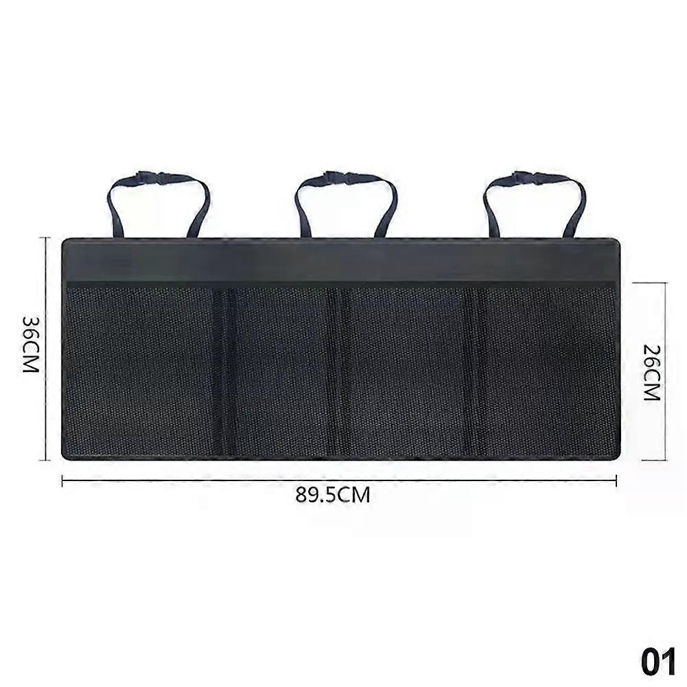Car Trunk Organizer Adjustable Backseat Storage Bag Net High Capacity Multi-use OxFit Ford Automobile Seat Back Organizers Universal