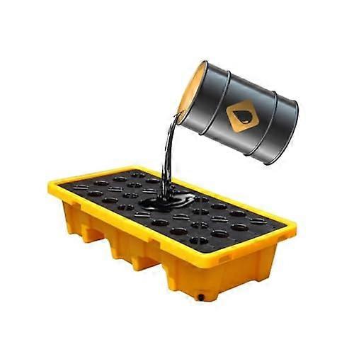 Auffangwanne Containment Tray For Drums And Oil Tanks, Leakproof Platform, Modular With Outlet, Indus Yellow 140 L