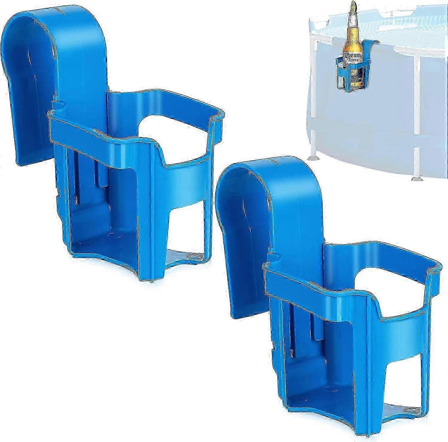 2-Pack Pool Drink Holders Floating Cup Storage Rack