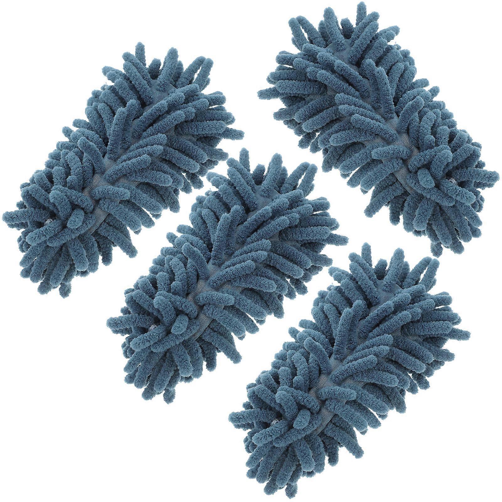 Ceiling Fan Cleaner Microfiber Chenille Duster Replacement Heads Daily Use 7.86X3.54X3.54IN 4Pcs