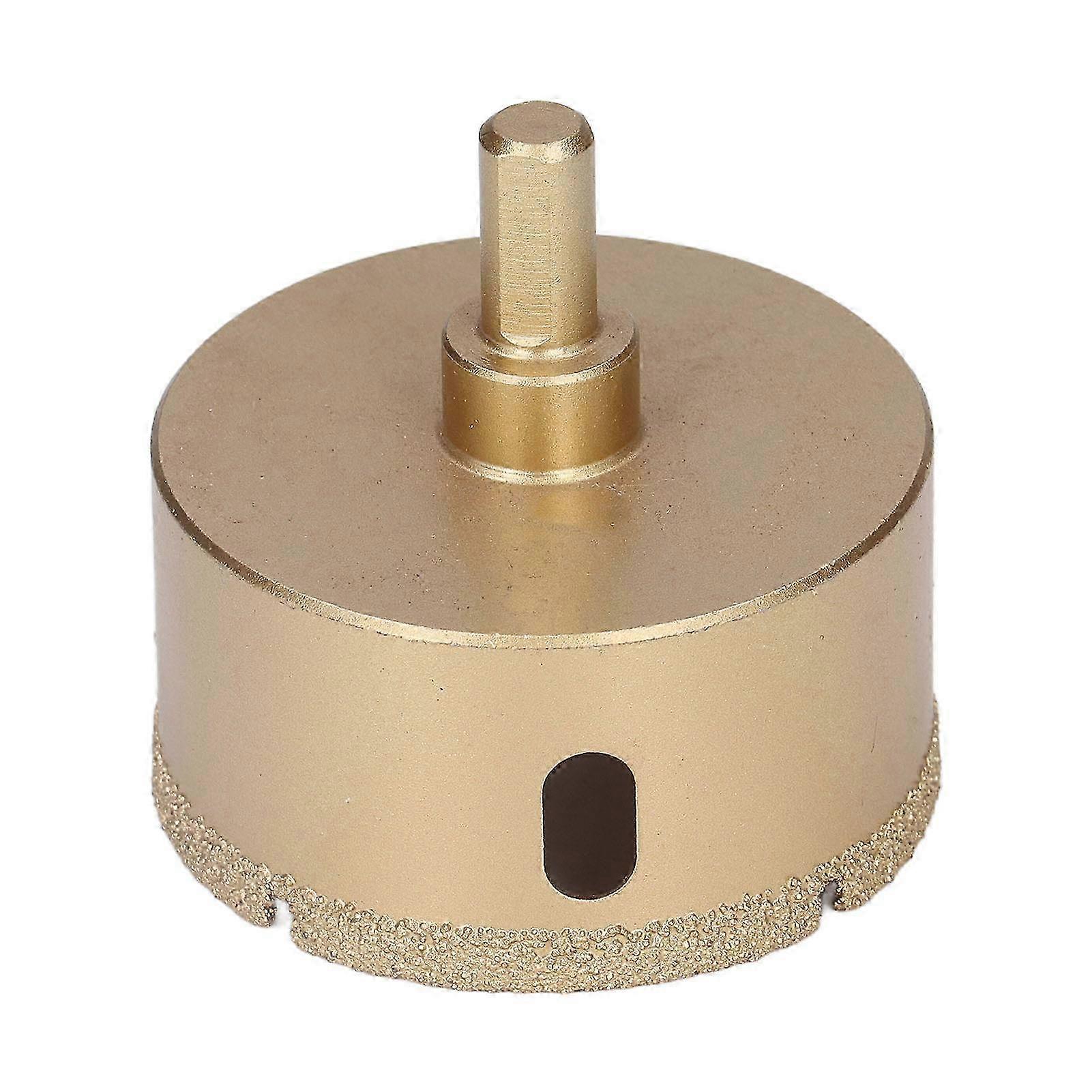 Diamond Hole Saw Carbon Steel Tile Drill Bit for Porcelain Glass Triangular Shank 68mm