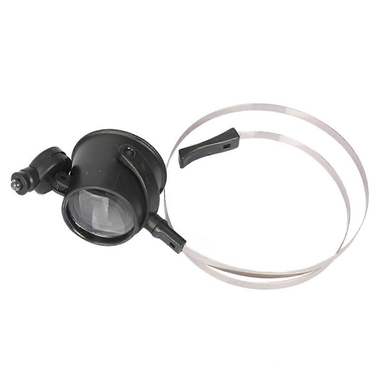 1Satz Headmounted Magnifying Glass with LED Light Professional Magnification Portable and Stable for Watch and Detailed Work for