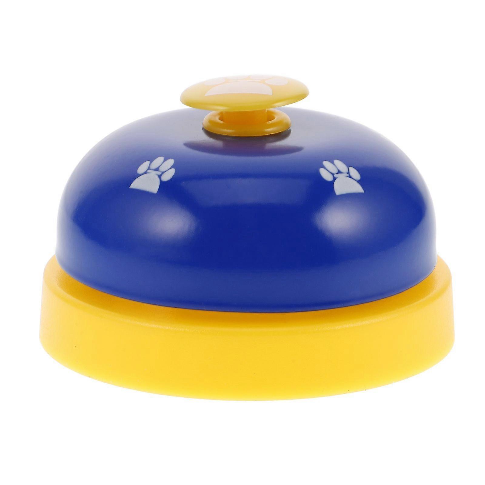 Pet Dog Potty Training Bells Footprint Pattern Communication Device til hunde Hvalp (blå og gul)