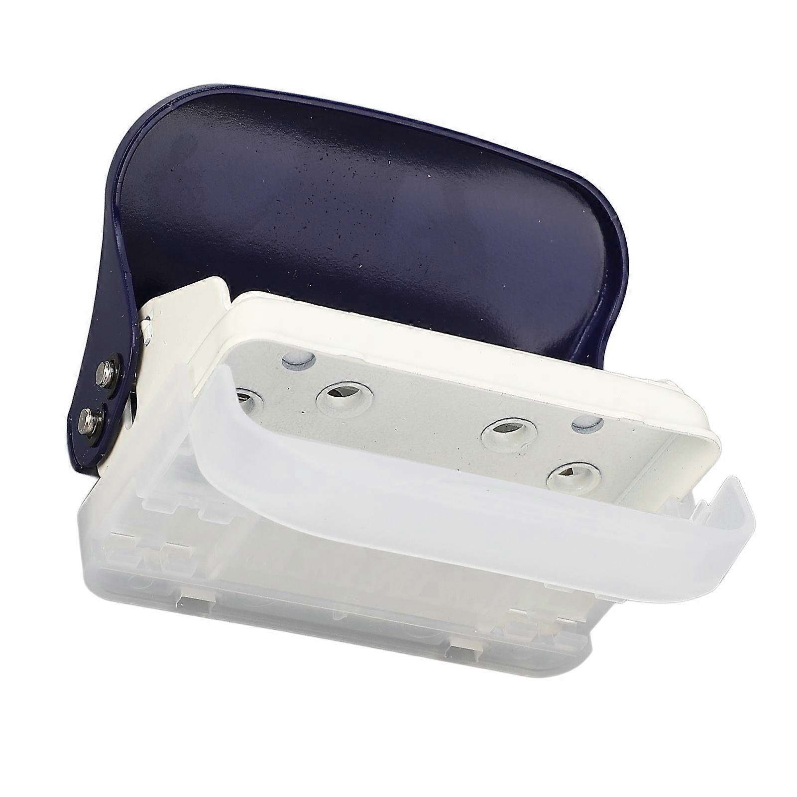 6 Hole Puncher for Loose Leaf Paper Handheld Metal Circle A4 A5 B5 Notebook Scrapbook 26 30 20 Holes Dark Blue