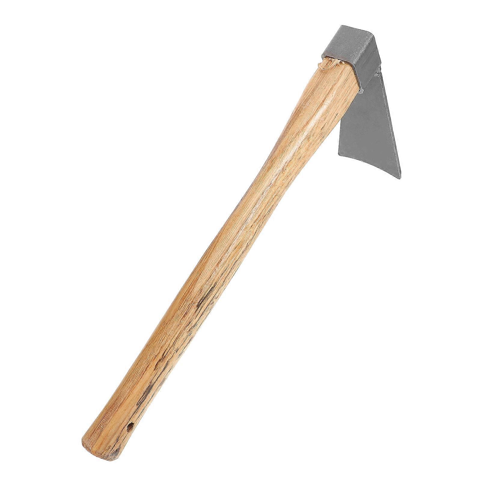 Garden Tools Steel Hoe with Wooden Handle for Daily Use Safe Reliable and Durable 1 Piece Multi