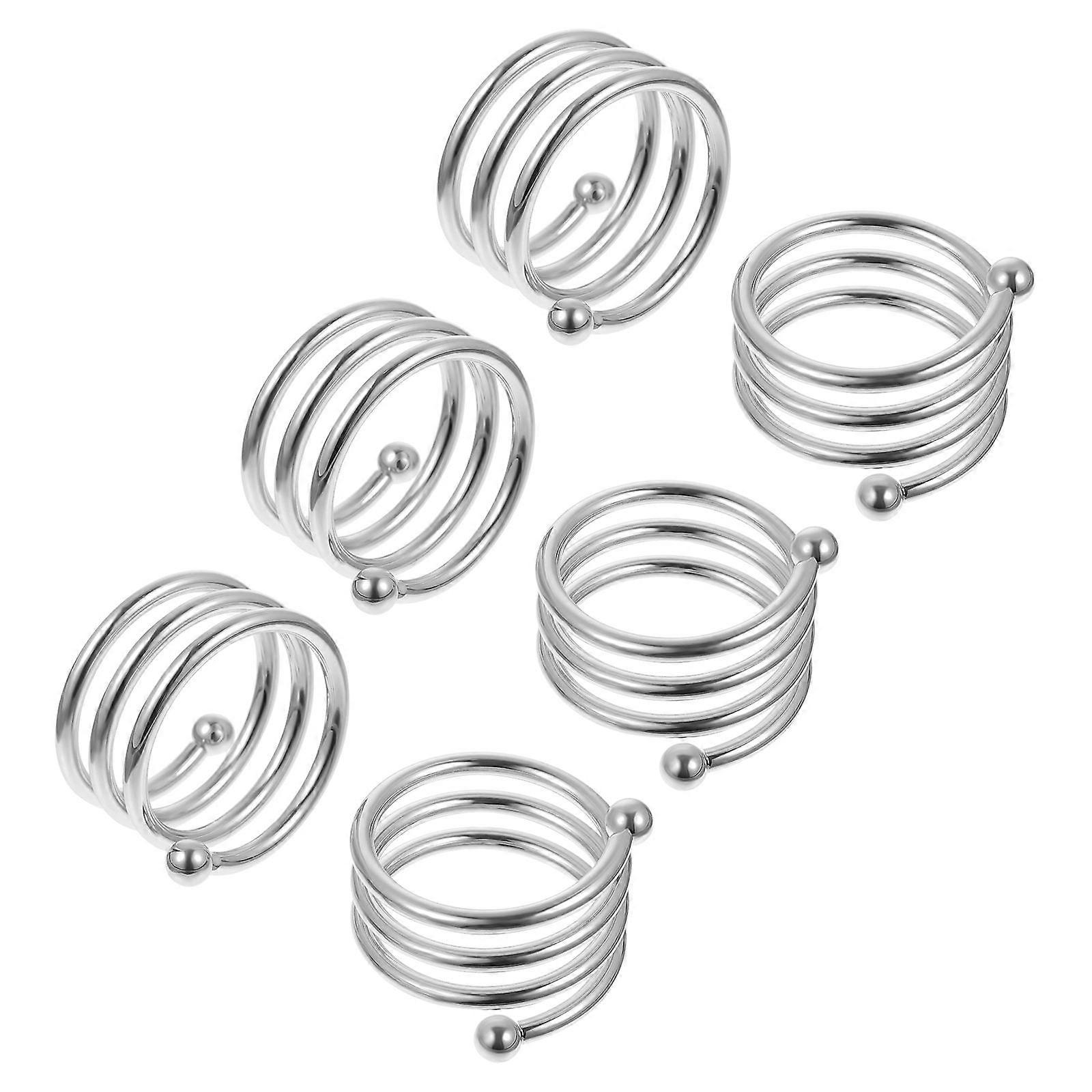 Napkin Holders For Table Napkin Buckles Table Setting Warm Atmosphere Iron 6Pack