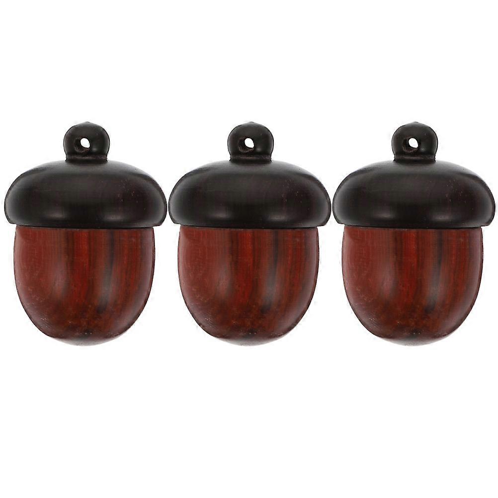 3pcs Wooden Acorn Pendants Lifelike Craft Charms for DIY Jewelry Making, Suitable for Necklaces, Keychains and Earrings