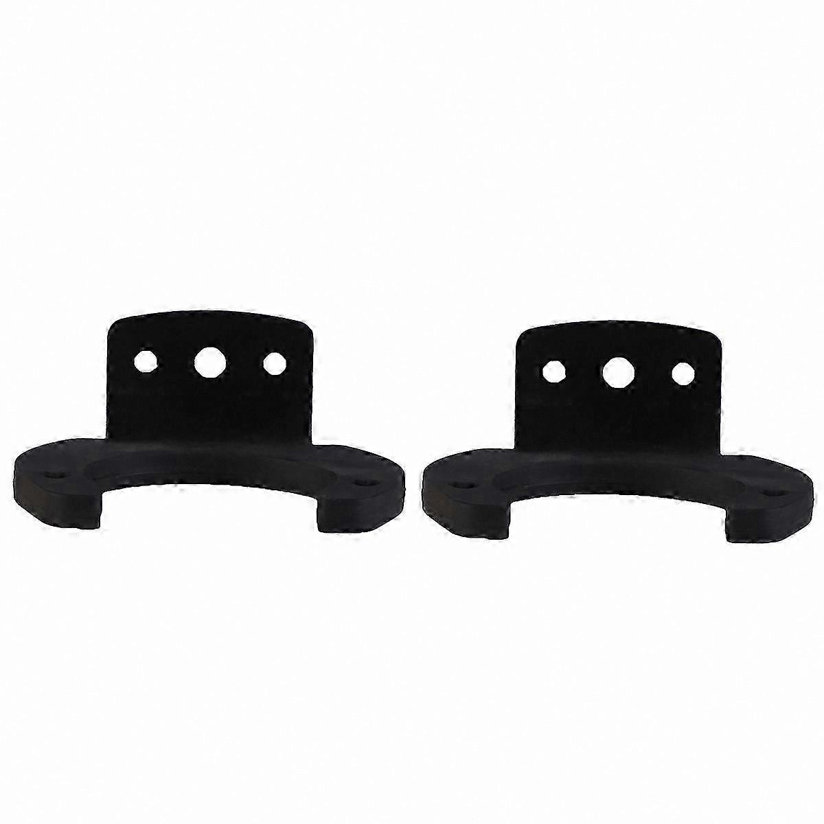 2-Pack Black Wall Mount Hooks for Microphone Storage Rack Hangers Holder Brackets