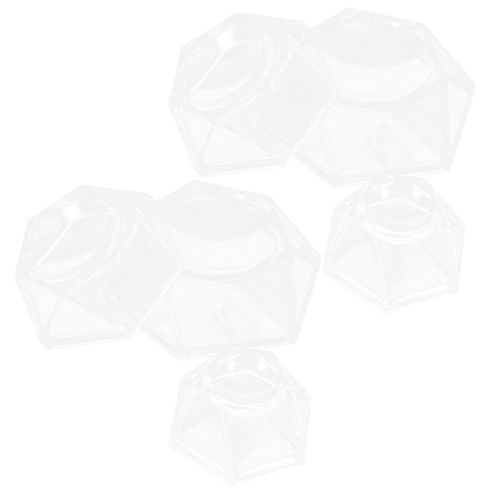 Small Crystal Display Stand Sphere Holder Round Ball Display Stand For Home Ornament 5 8X2 1cm Plastic Support 6Pcs