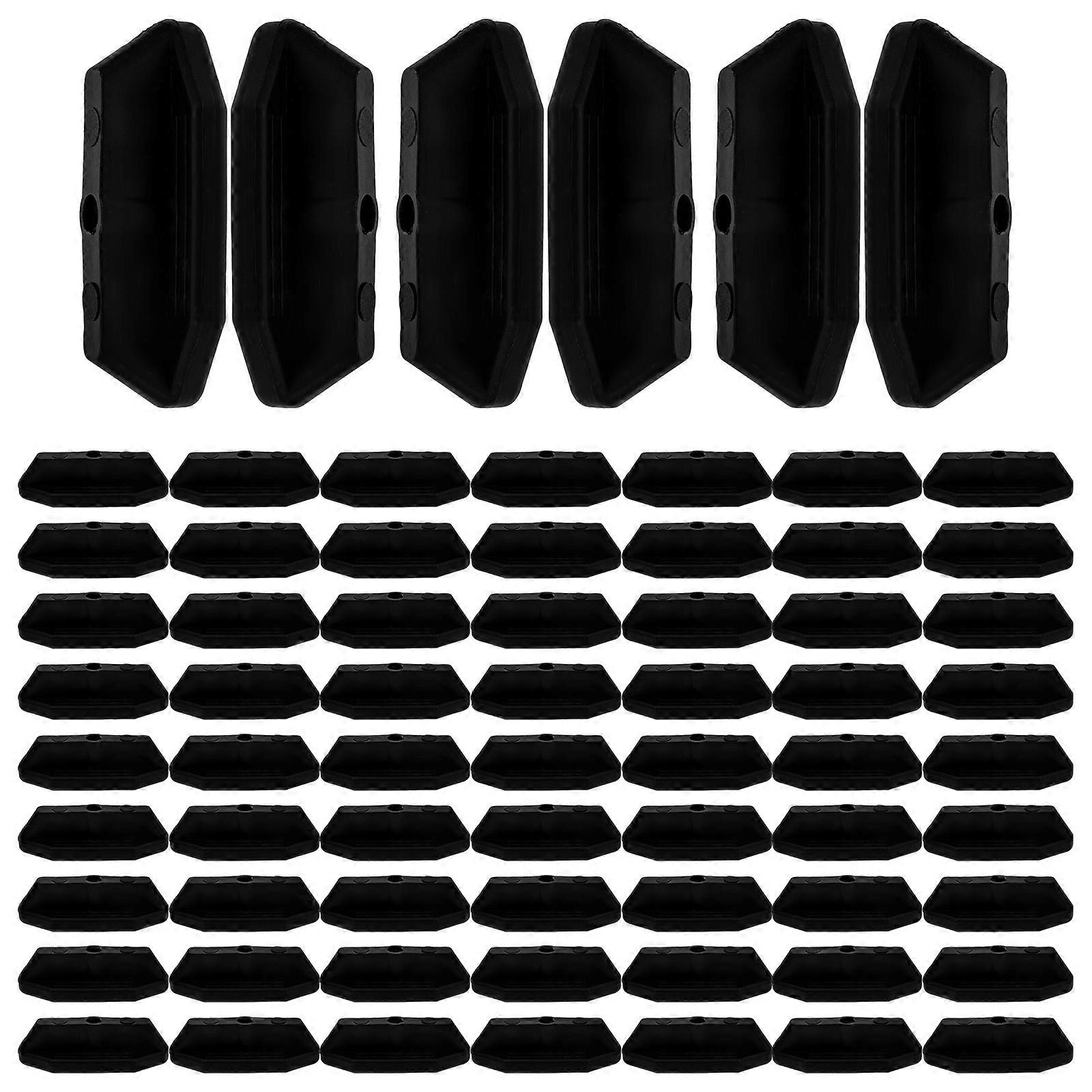 Composite Deck Spacer Concealed Fastening for Construction Projects Black 100Pcs