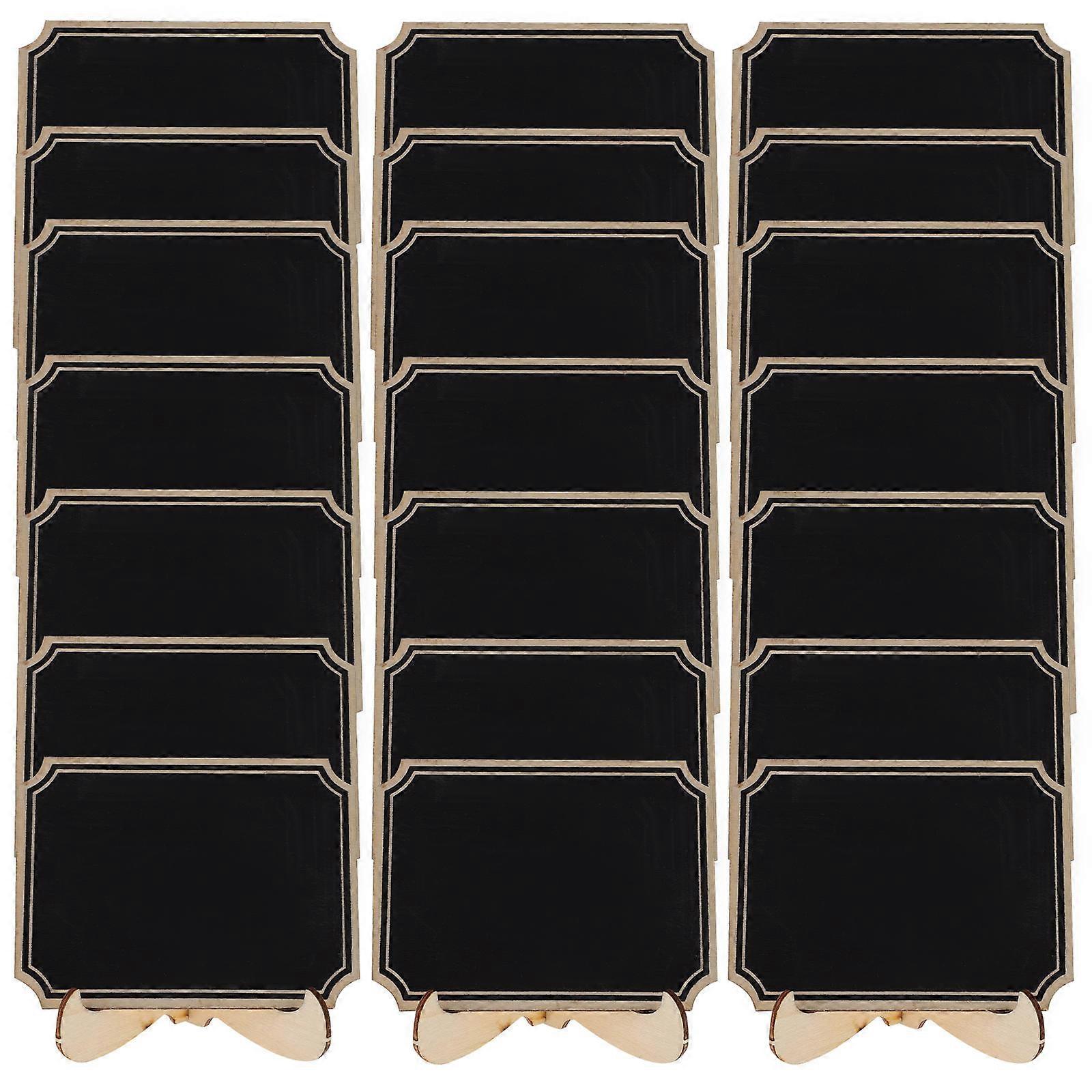 Coffee Display Small Letter Boards Wooden Message Boards for Display 20Pcs