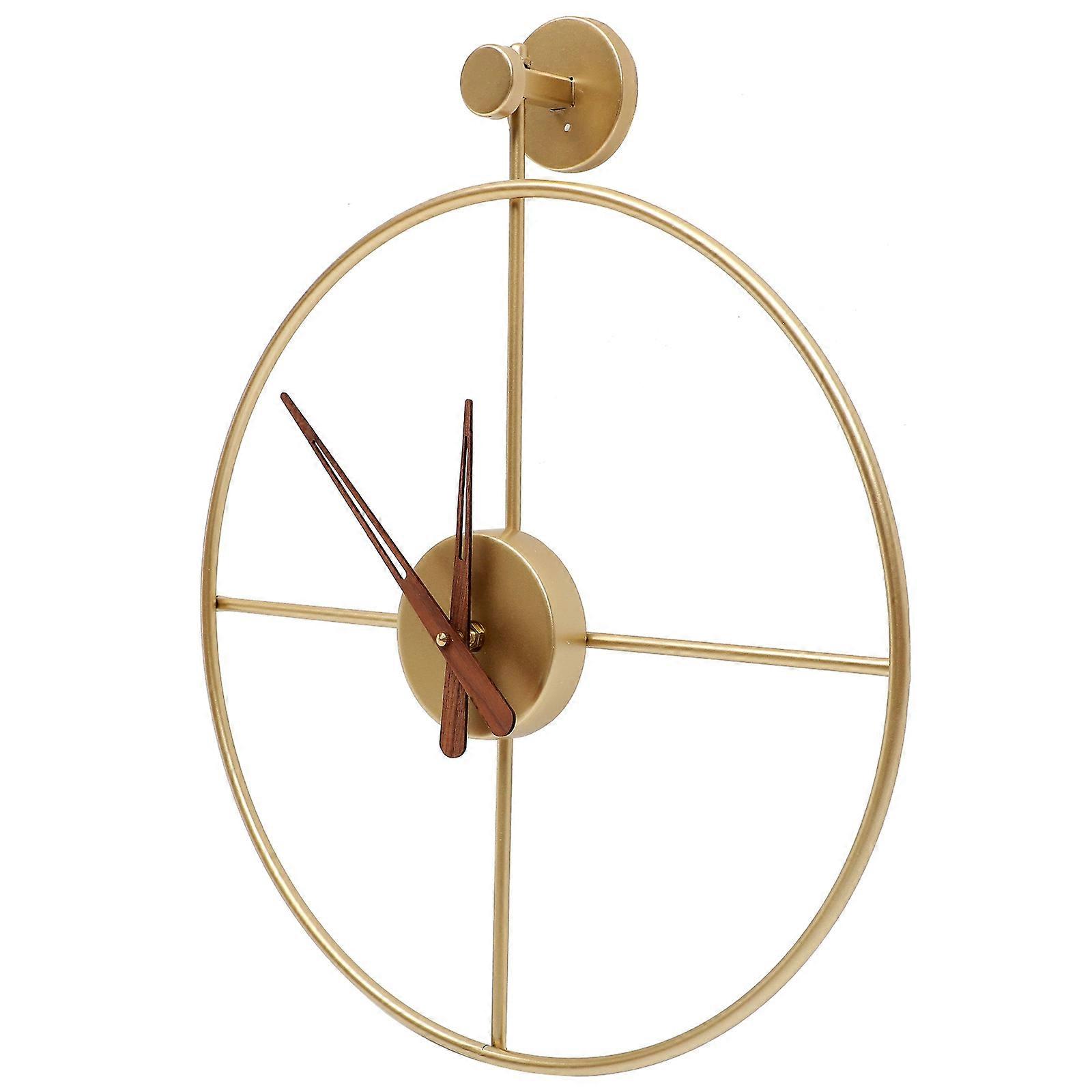 Modern Wall Clock Decorative Metal Frame Silent Movement Rest Study Everyday Use 1Pack