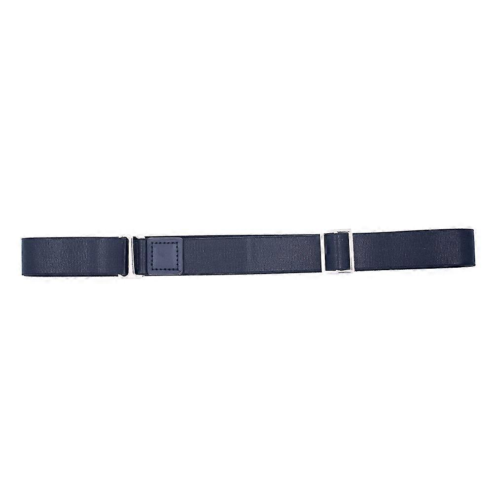 Adjustable Shirt Lock Undergarment Belt Anti-Slip Fixing Office Use Daily Wear 2.5CM Black 1Set