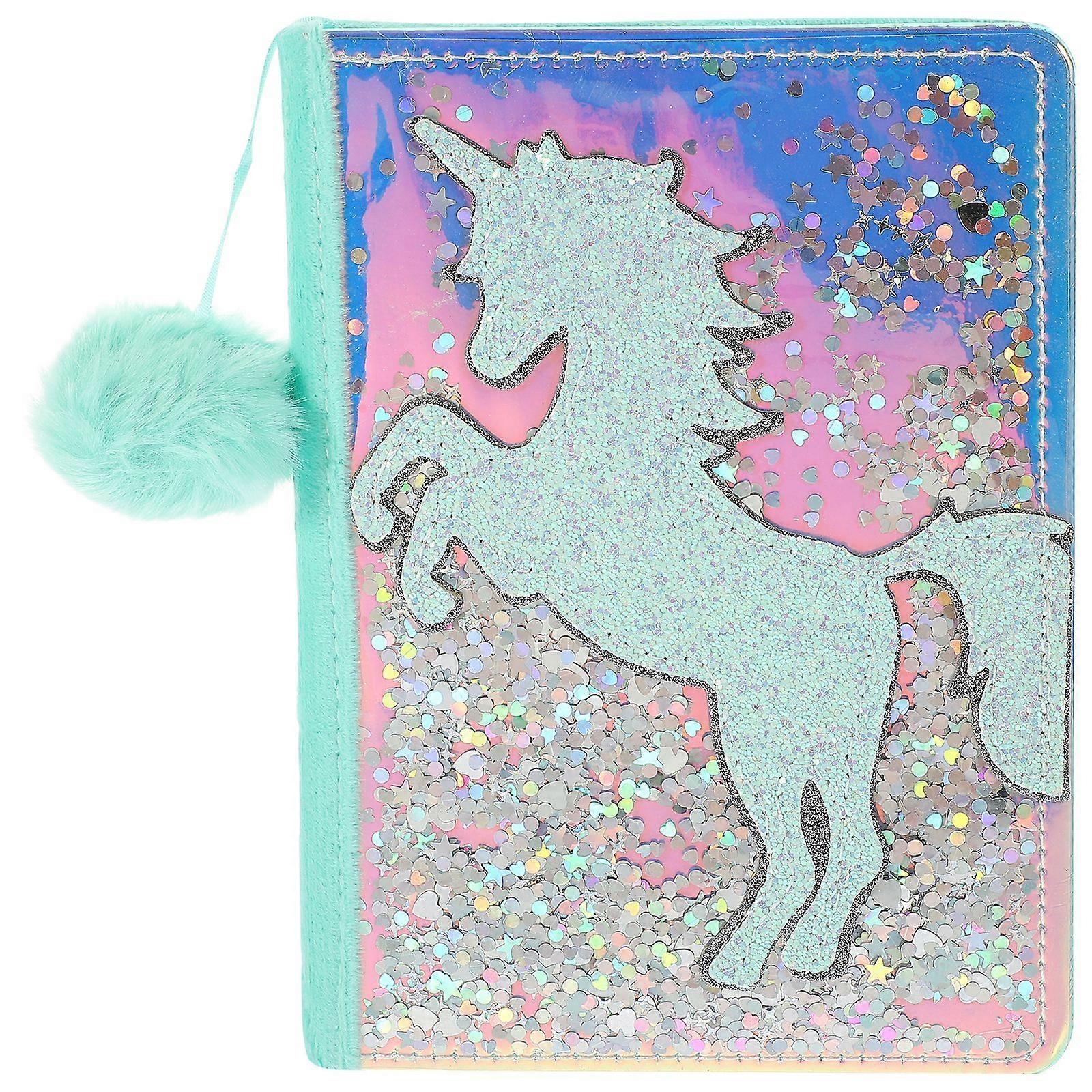 Lovely Fluffy Notebook Girls Writing Notebook Delicate Cartoon Unicorn Note Book Small Diary Book