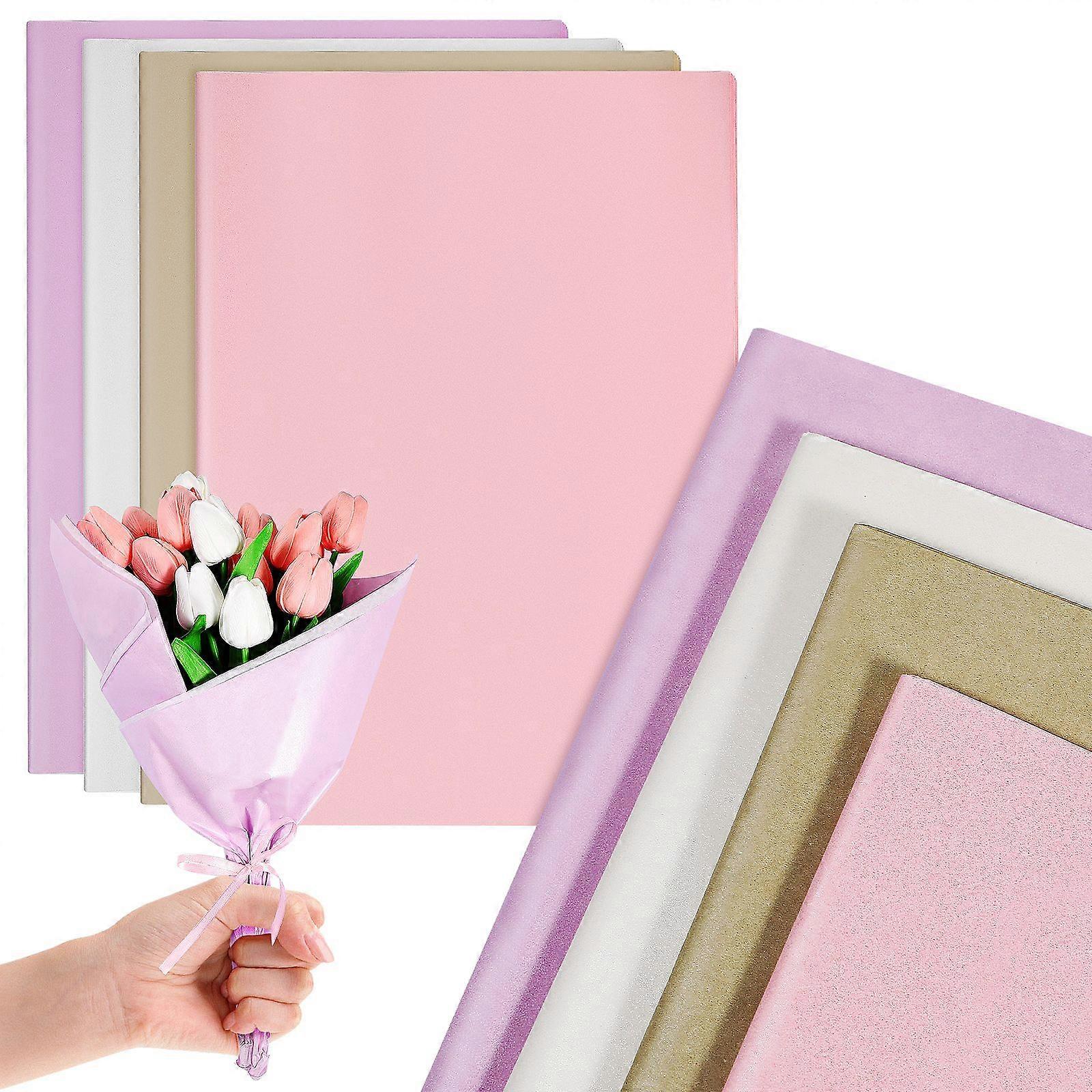 80 Sheets Tissue Papers Gift Tissue Paper Wrapping Tissue Paper Pastel Tissue Paper Wrapping Paper Roll Bouquet Liner Tissue Paper
