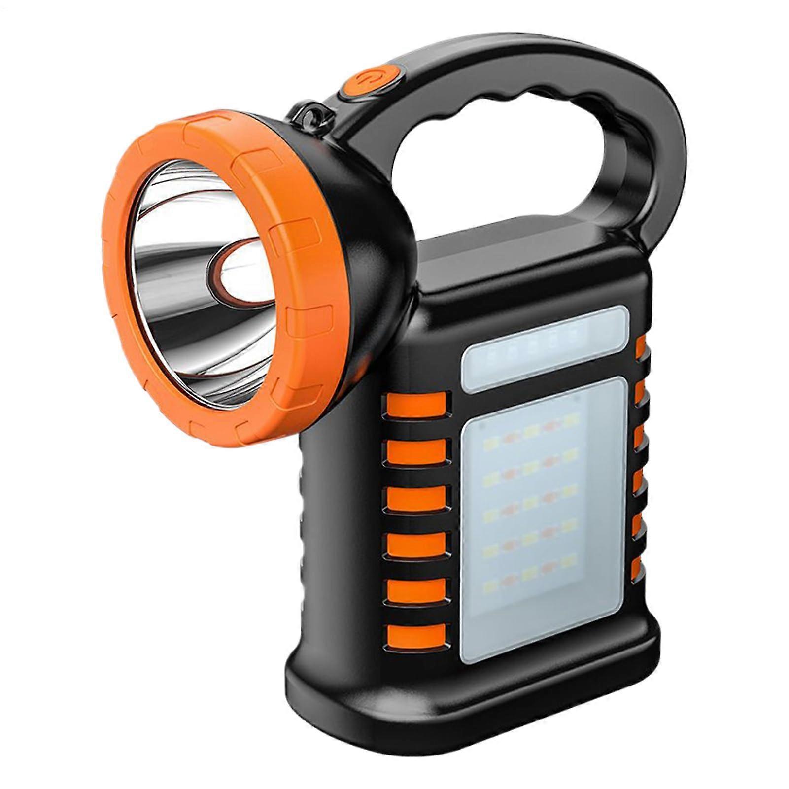 LED Work Light Rechargeable Solar, 3 Modes, Waterproof Flashlight for Mechanics, Camping