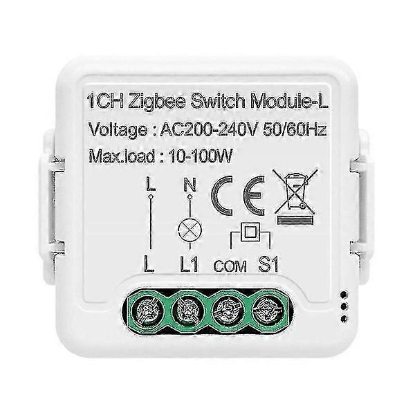 Zigbee 3.0 Tuya Dimmer Single Wire Switch Module 1/2/3-way Wireless Light Switch 1 Channel
