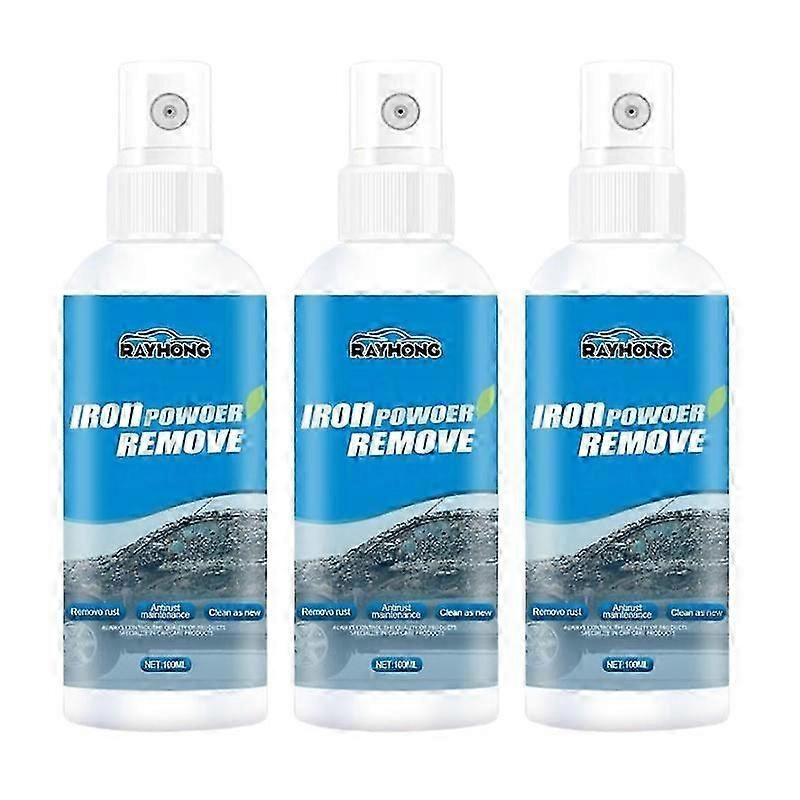 3Pcs Car Rust Removal Spray Multi-Purpose Rust,Remover Rust Inhibitor Derusting Spray