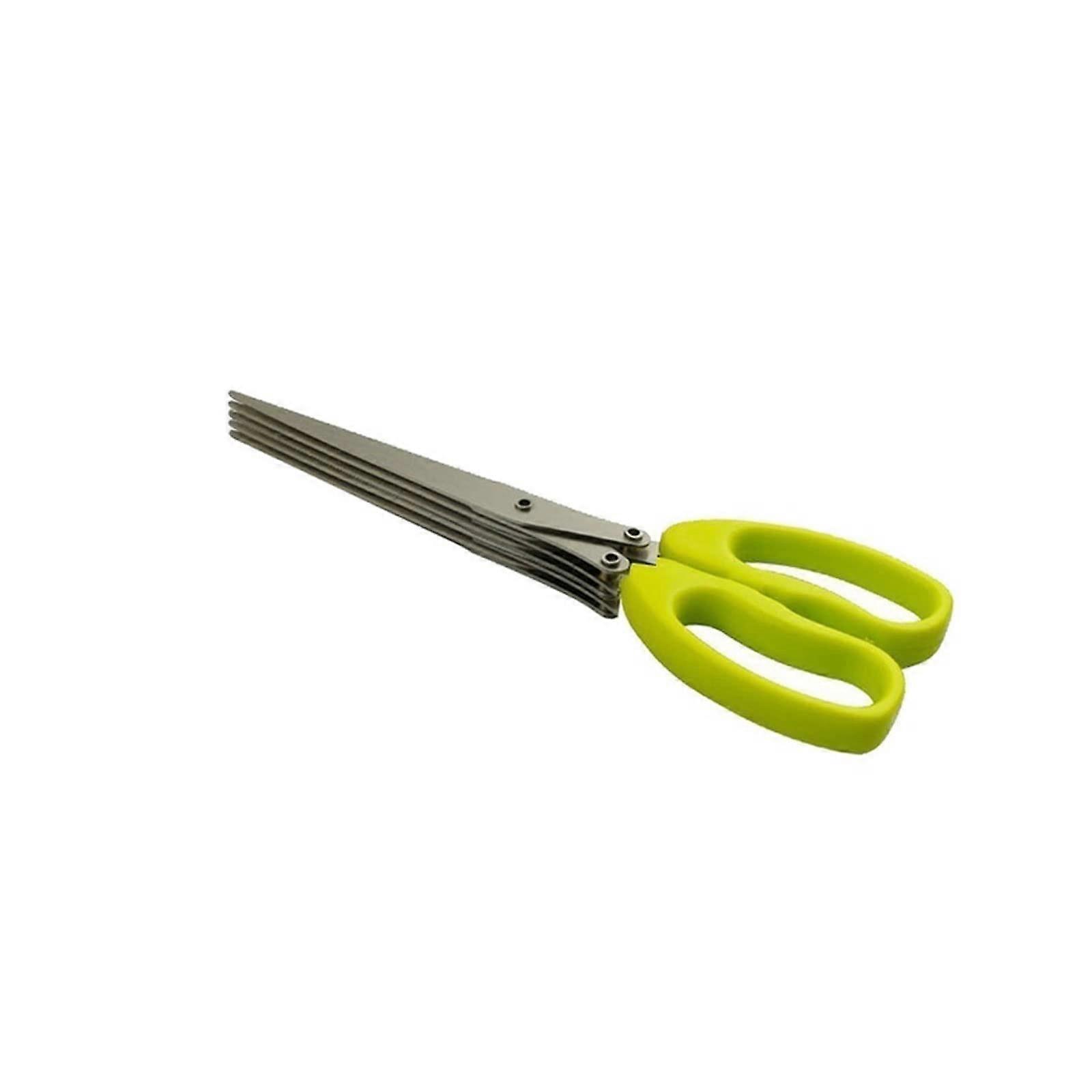 Kitchen Scissors, Stainless Steel Herb Chopper for Cutting Green Onions, Rosemary, and Vegetables, Multi-Function Tool