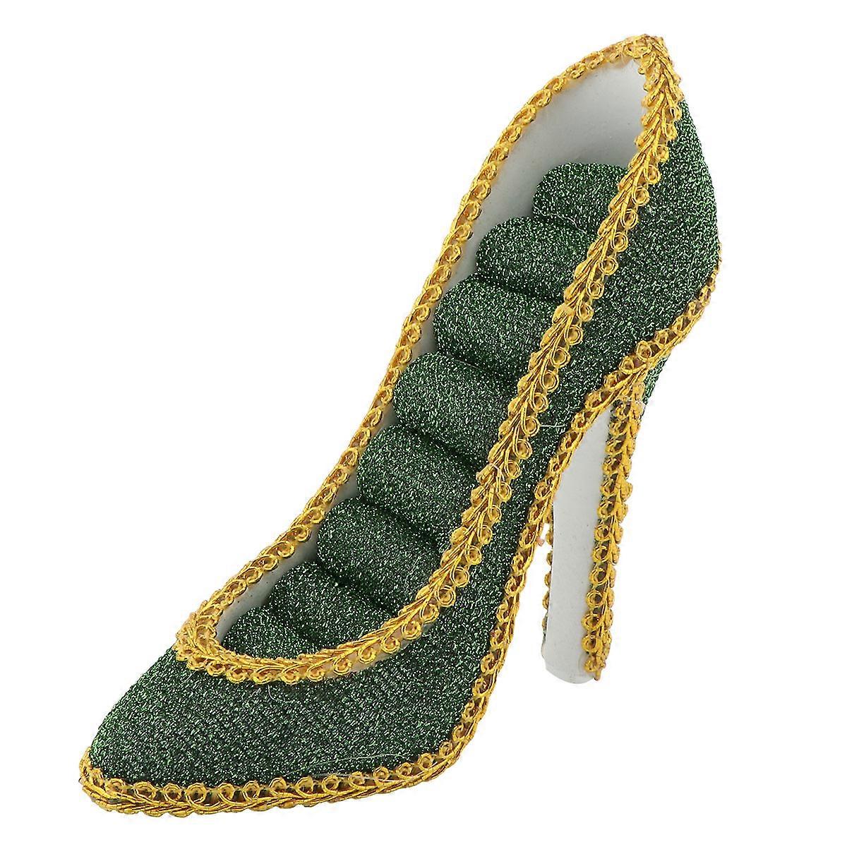 Necklace Display Stand High Heel Shape Stylish Design Bathroom Bedroom Store Display Resin Material 1Pc