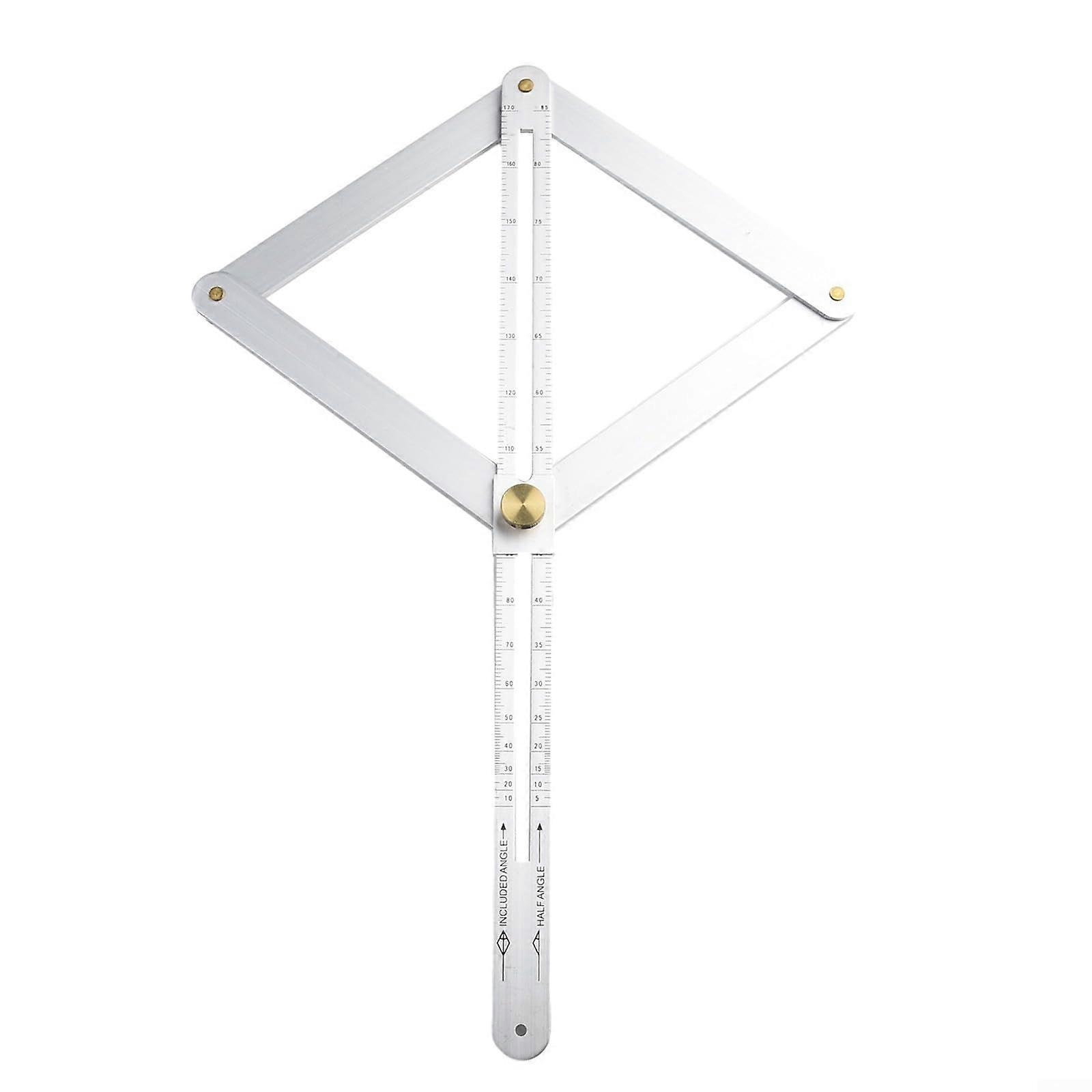 Portable measuring protractor with unique clamping mechanism for accuracy