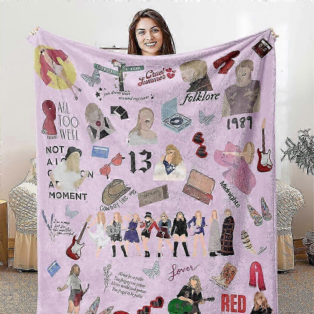 2025 flannel blanket, music lover decorative blanket, super soft blanket, 3d print, fleece blanket