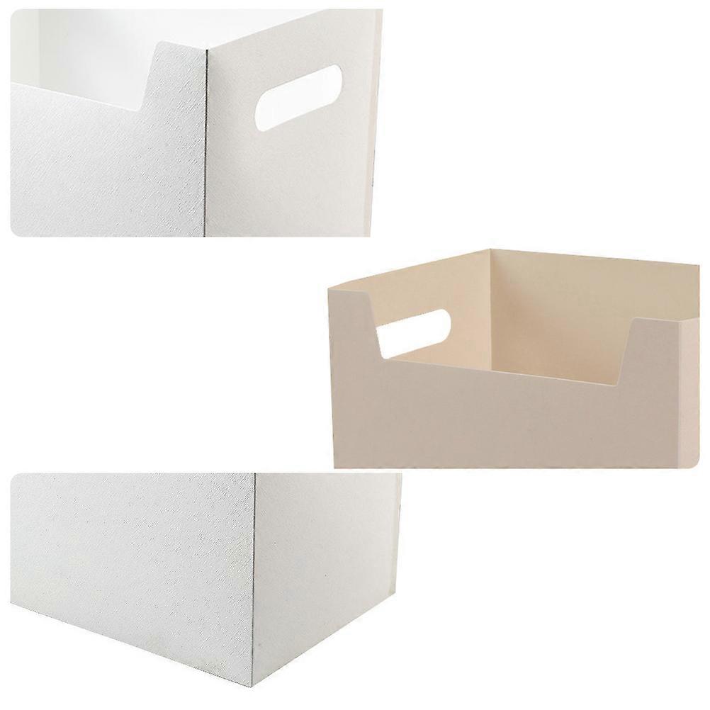 Storage File Boxes Lightweight Office Storage Containers Rectangular Shape For Home Study Use 2Set